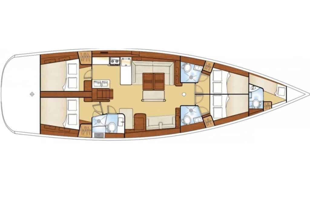 Oceanis 54 (2010) - layout